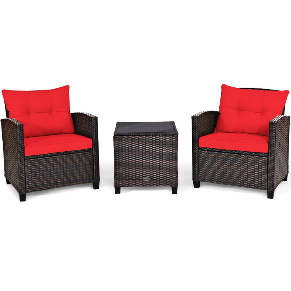 3 Pieces Rattan